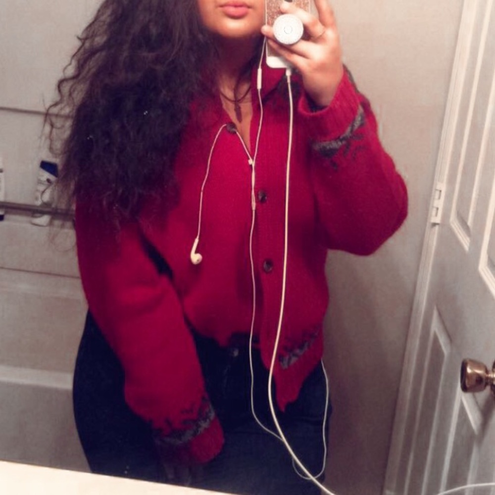 Red Sweater/Cardigan